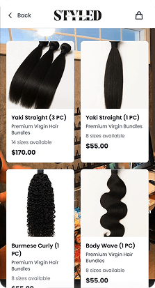 Foundri shop — branded storefront with logo and products
