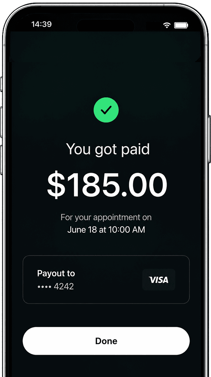 You get paid — Foundri payout confirmation