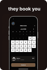 They book you — Foundri booking calendar
